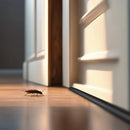 Kit 2 Veda Portas Rolinhos Impermeáveis Ajustáveis 80cm